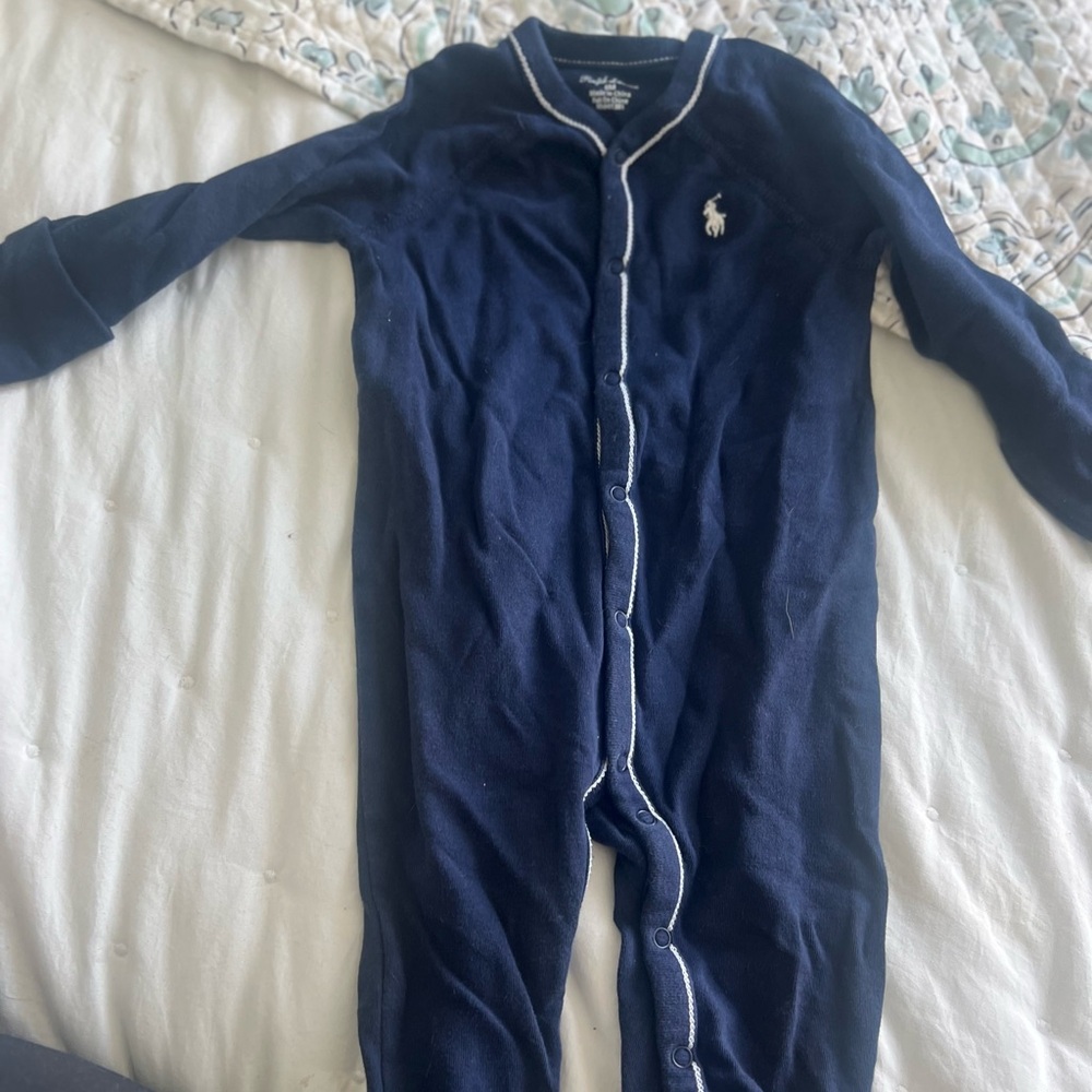 Ralph Lauren Dark Blue Kids Footie